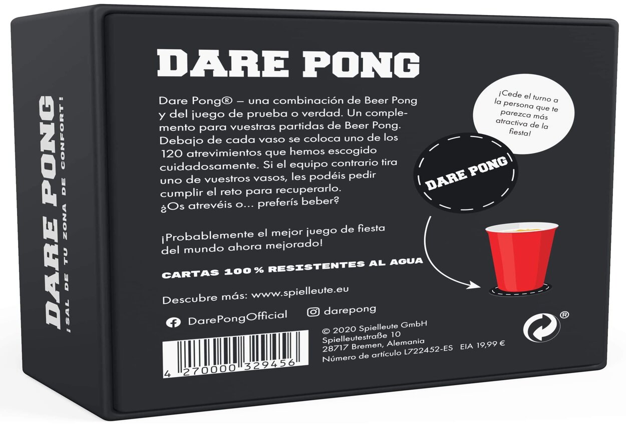 juedo de beer pong, unas cartas para colocar debajo de tus vasos y disfrutar con tus amigos mientras haceis una buena competicion de beer pong
