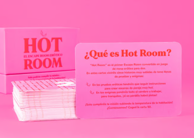 hot room juego de escape room, 5 historias con pruebas para poder acabar con final feliz, perfecto para esos encuentros con tu pareja y quereis divertiros